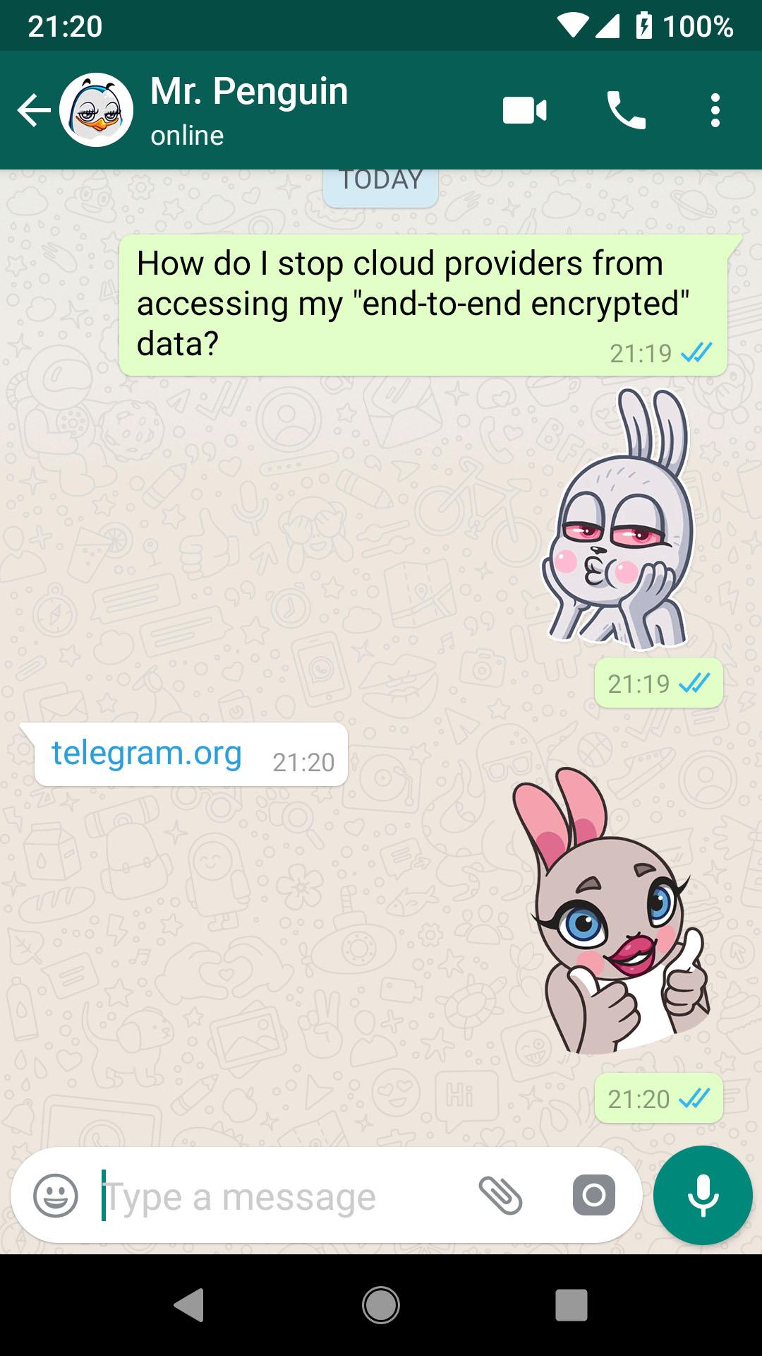 اسکرین شات 7 برنامه Rabbit Stickers WAStickerApps