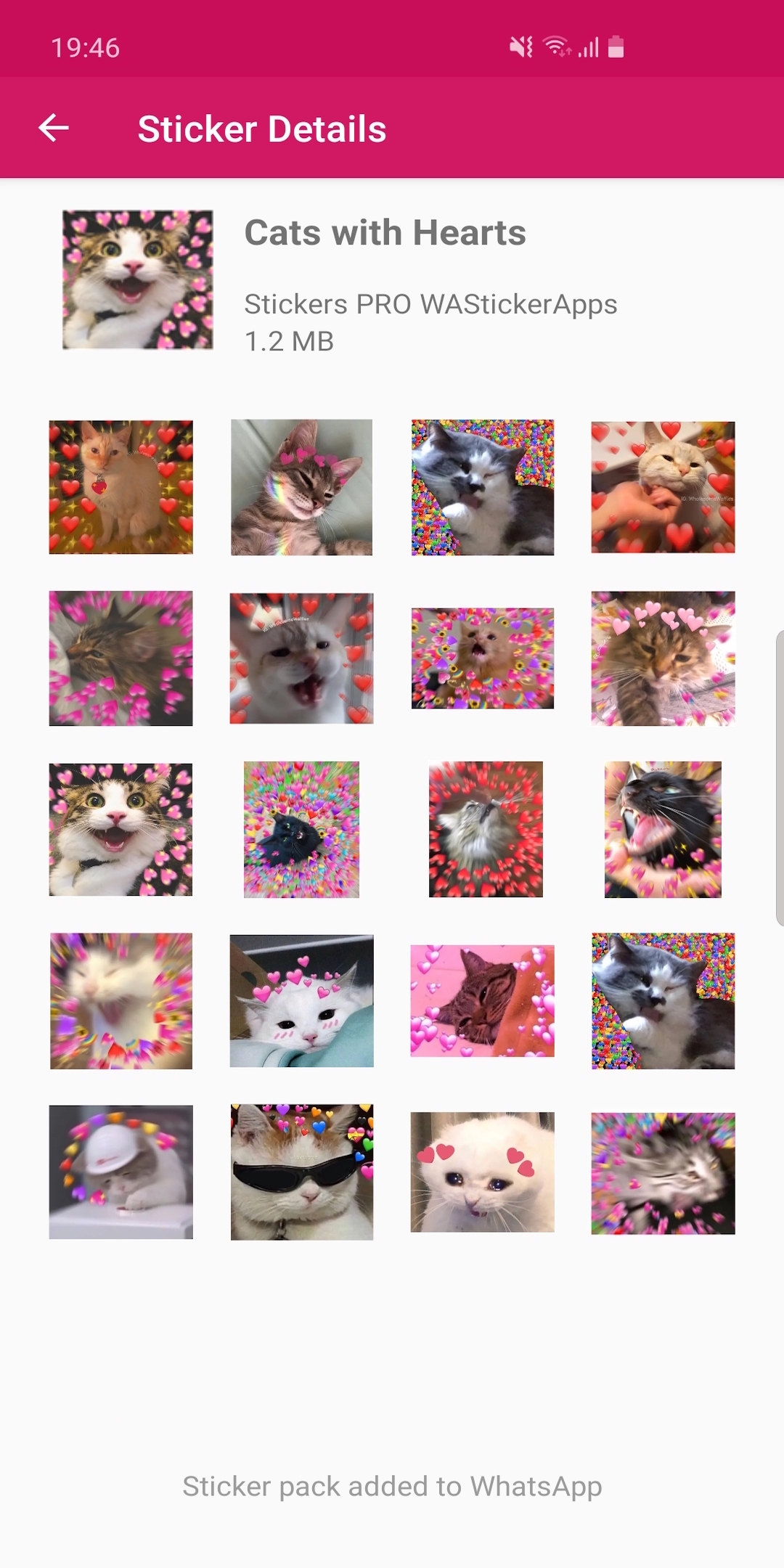 اسکرین شات 7 برنامه Cat Memes Stickers WASticker