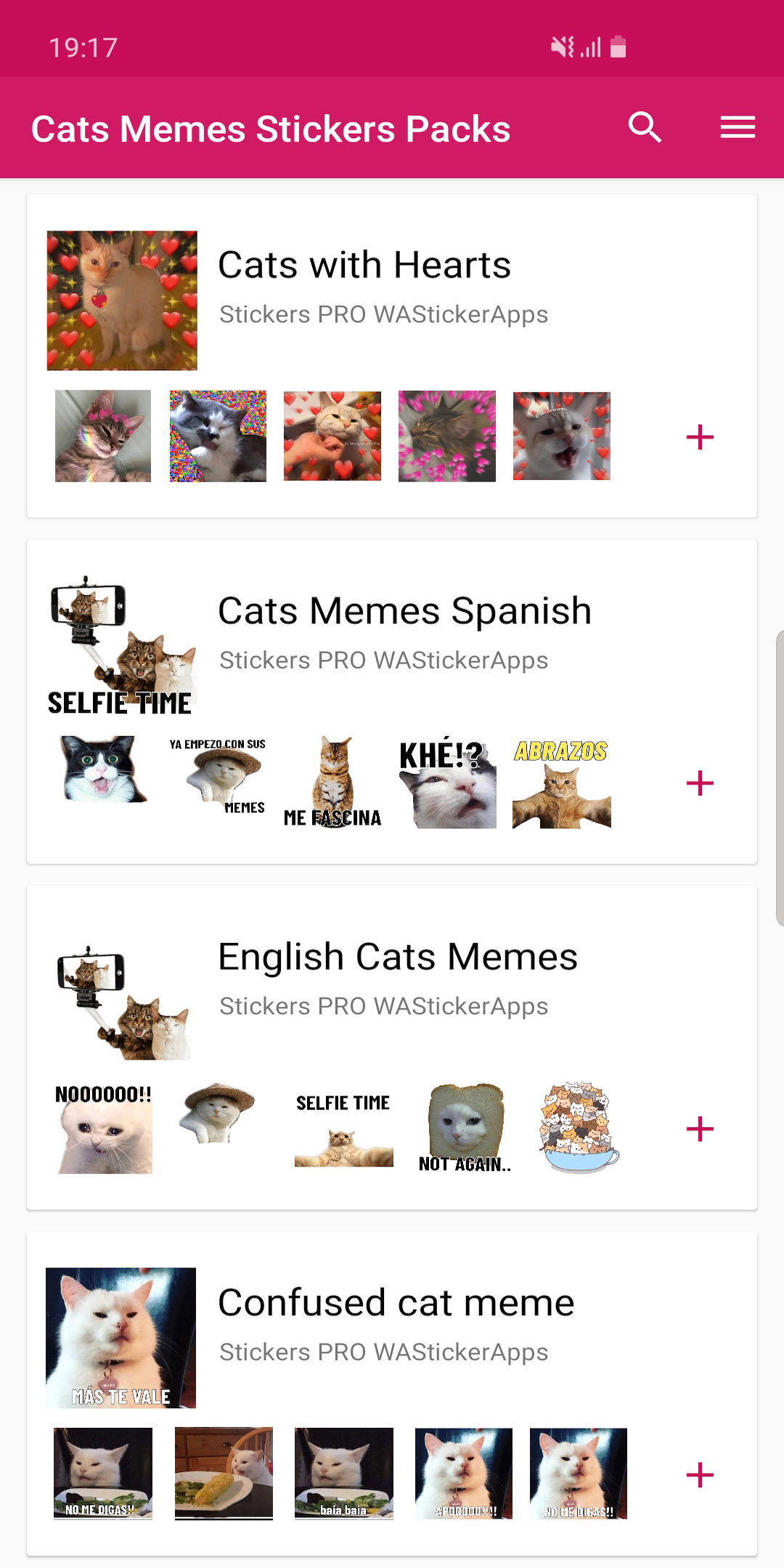 اسکرین شات 6 برنامه Cat Memes Stickers WASticker