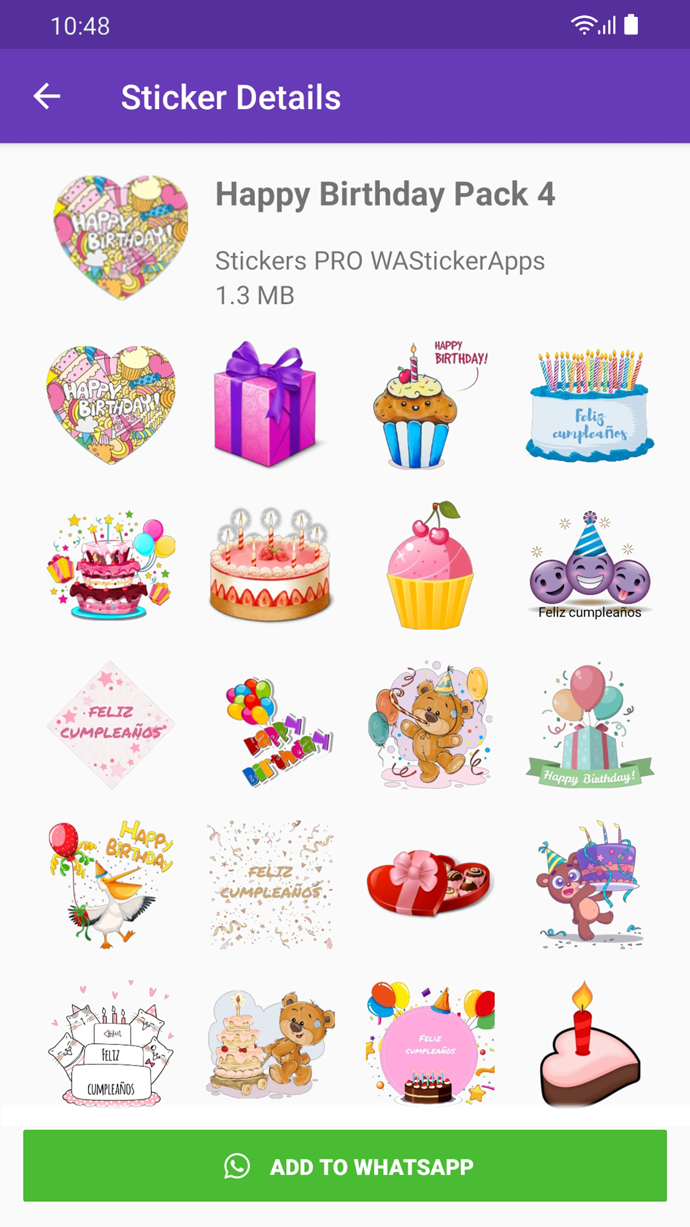 اسکرین شات 7 برنامه Stickers Happy Birthday