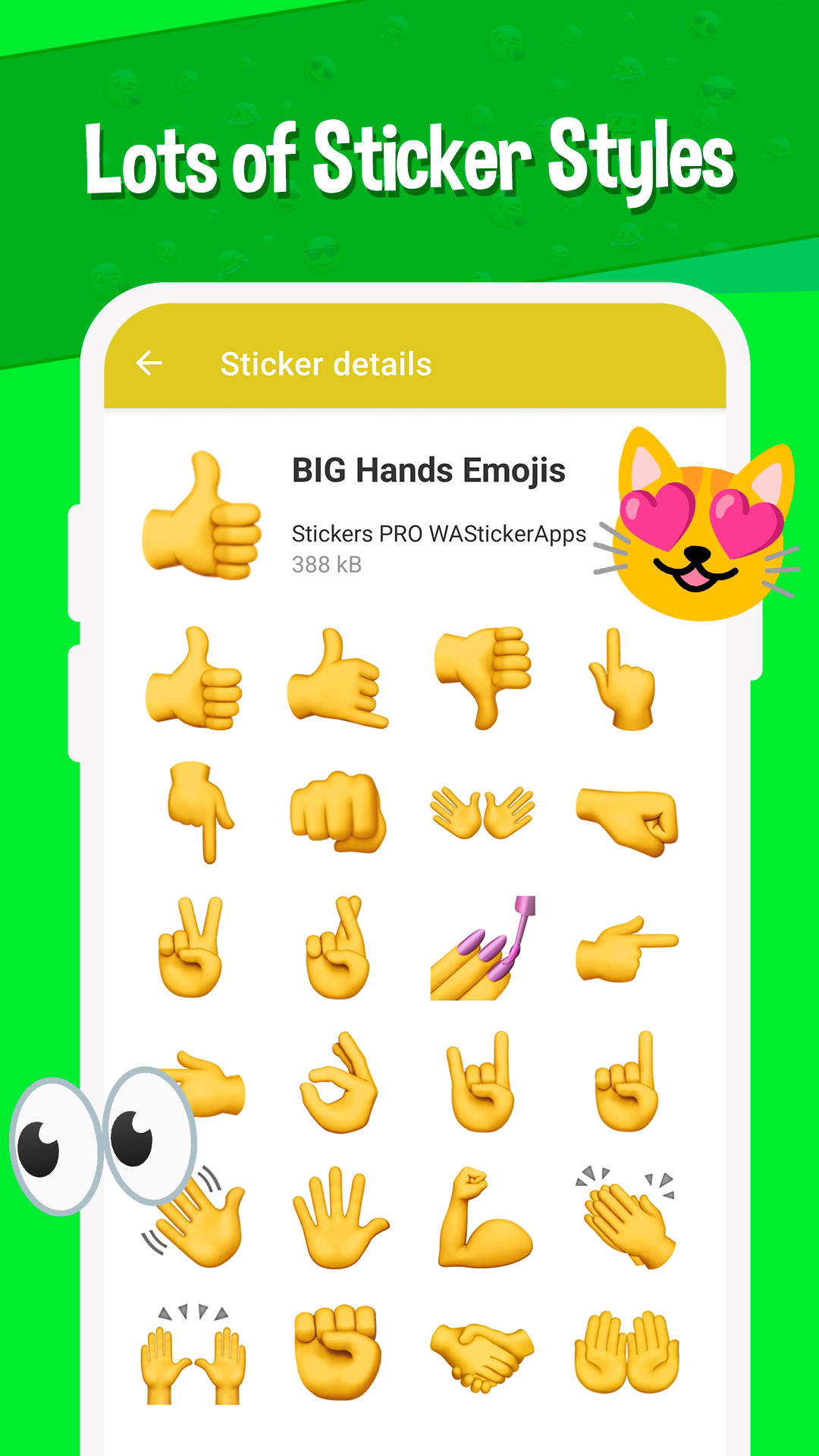 اسکرین شات 7 برنامه Stickers Emojis WAStickerApps