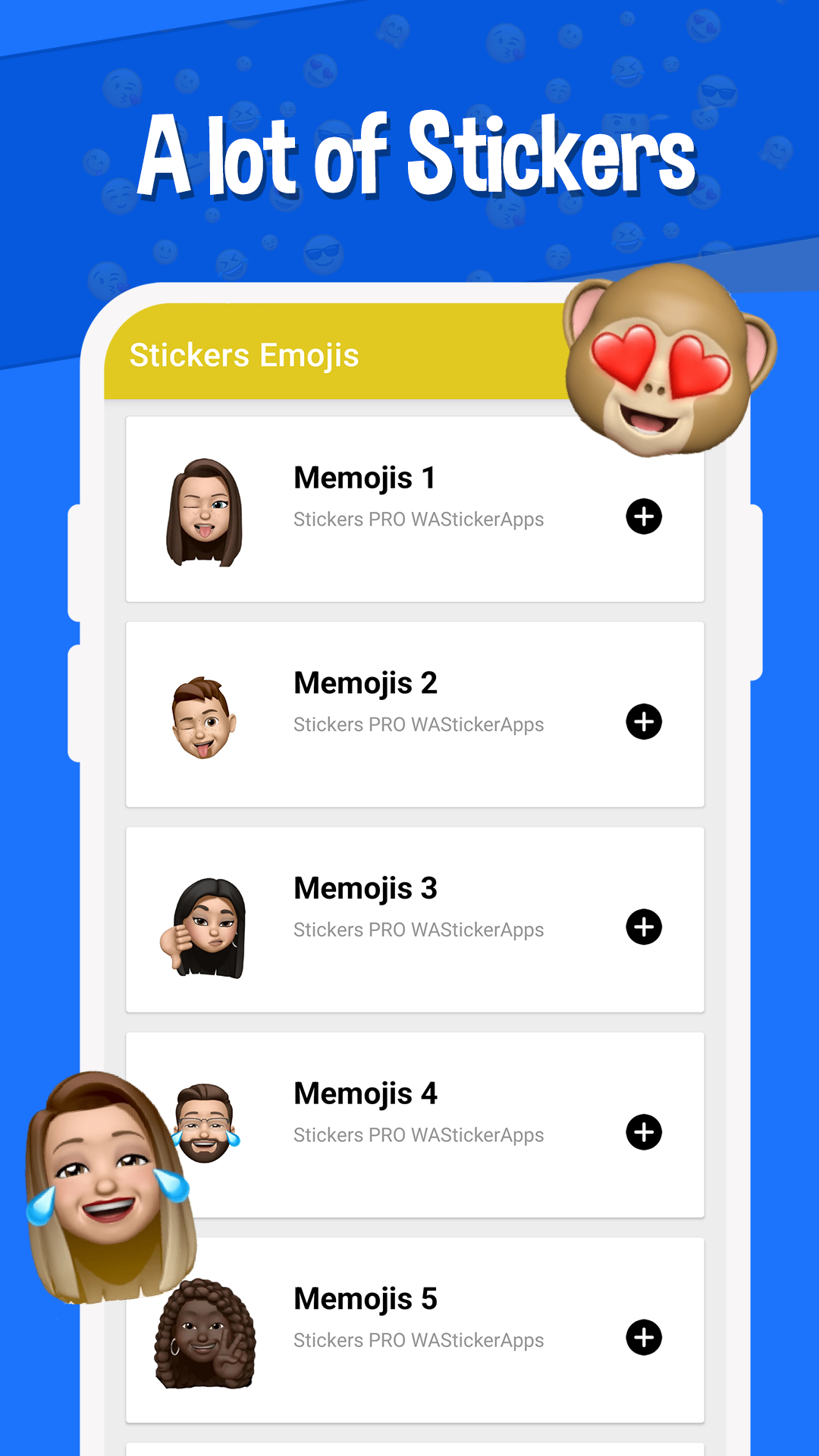 اسکرین شات 2 برنامه Stickers Emojis WAStickerApps