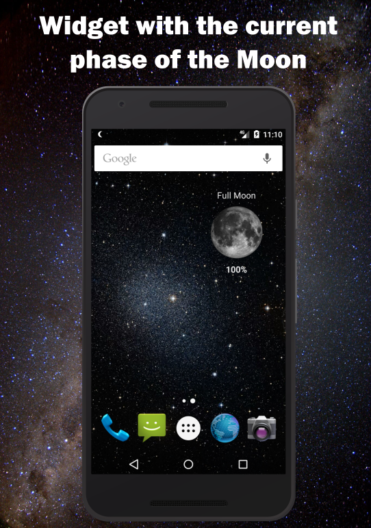 اسکرین شات 5 برنامه Moon Phase Calendar