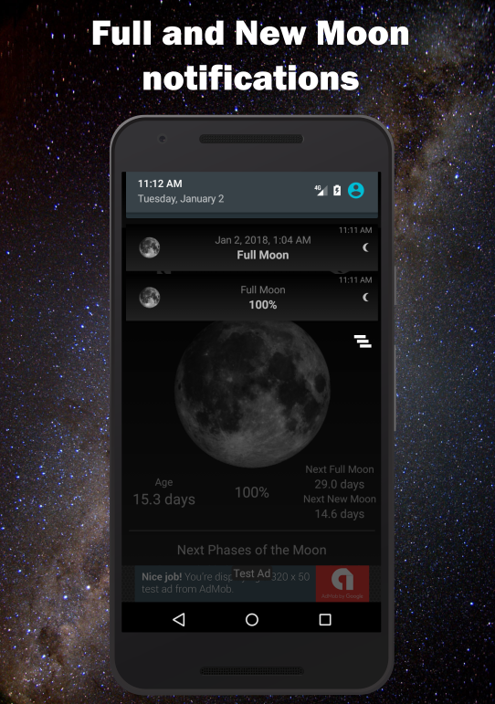 اسکرین شات 6 برنامه Moon Phase Calendar