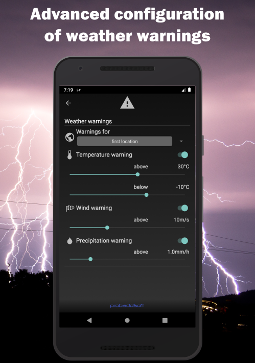 اسکرین شات 6 برنامه Pocket Weather