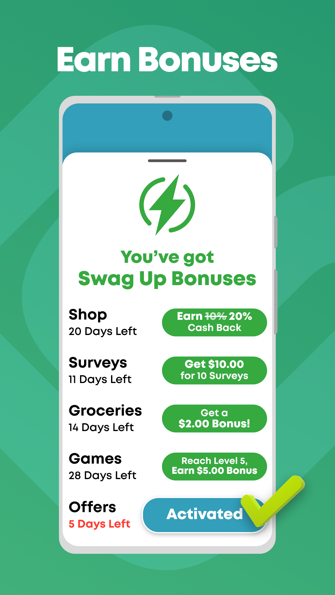 اسکرین شات 6 برنامه Swagbucks Play Games + Surveys