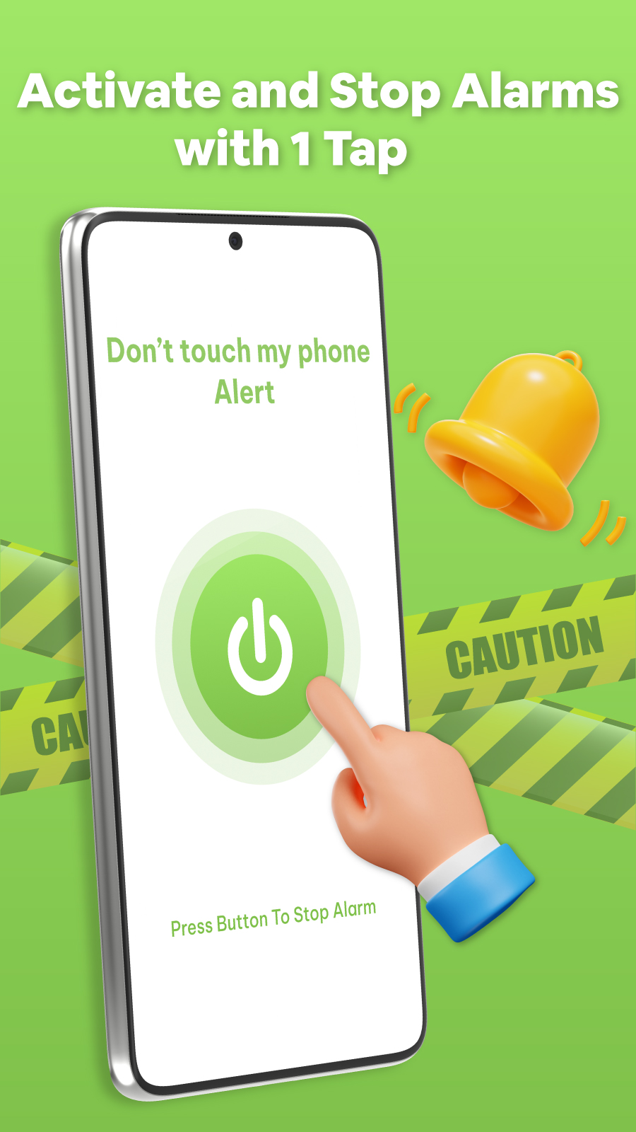 اسکرین شات 4 برنامه Don't Touch My Phone: Alarm