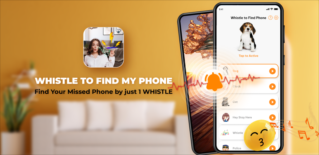 اسکرین شات 1 برنامه Clap, Whistle To Find My Phone