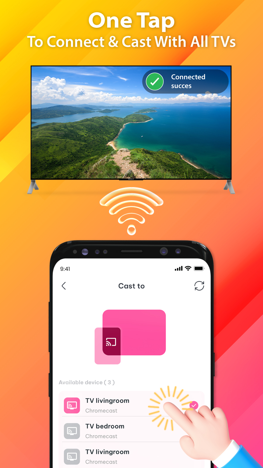 اسکرین شات 3 برنامه Smart TV Cast: Screen Share