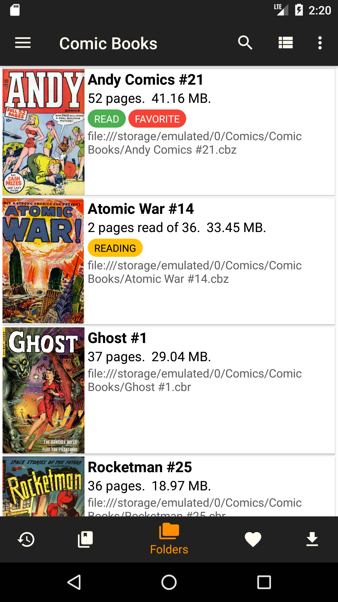 اسکرین شات 1 برنامه CDisplayEx Comic Reader Lite