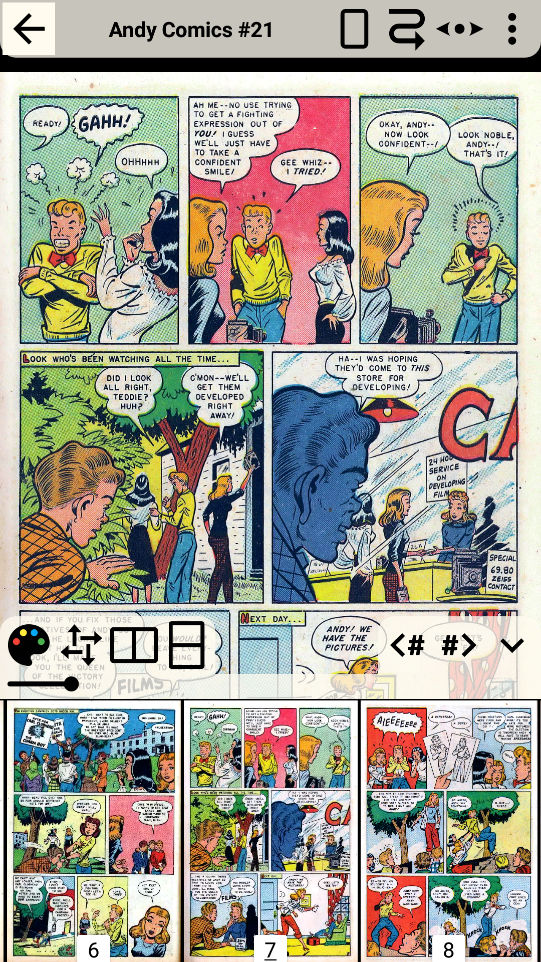 اسکرین شات 2 برنامه CDisplayEx Comic Reader Lite