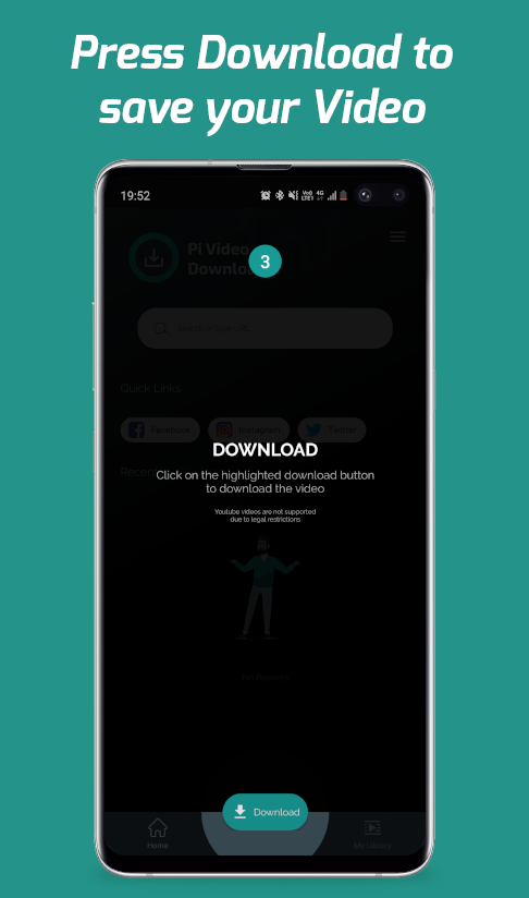 اسکرین شات 3 برنامه Pi Video Downloader