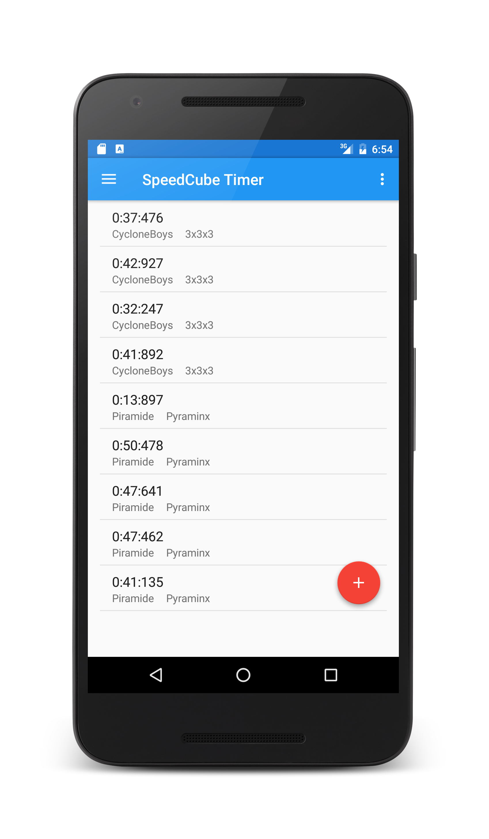 اسکرین شات برنامه SpeedCube Timer - Rubik Chrono 4