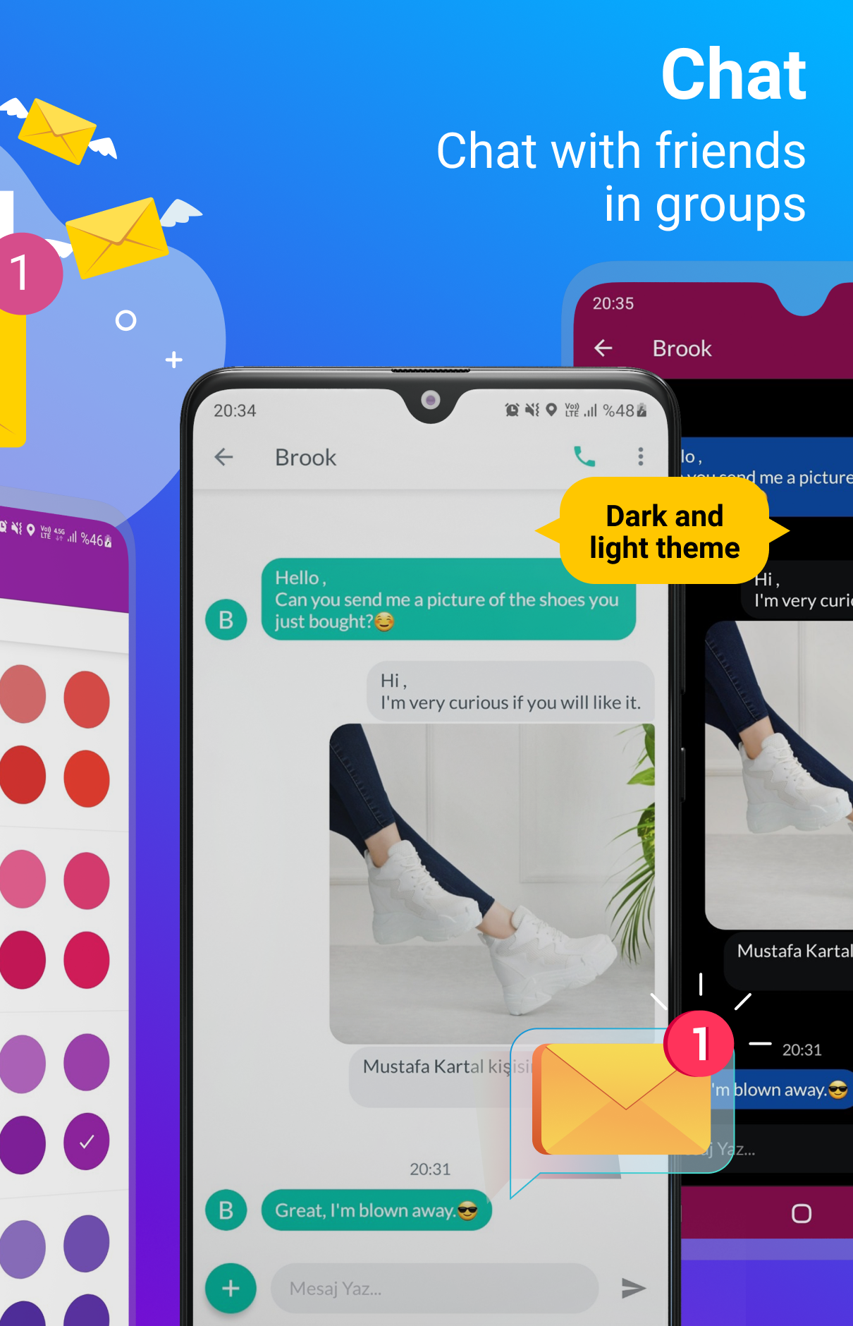 اسکرین شات 2 برنامه Messages: SMS & MMS