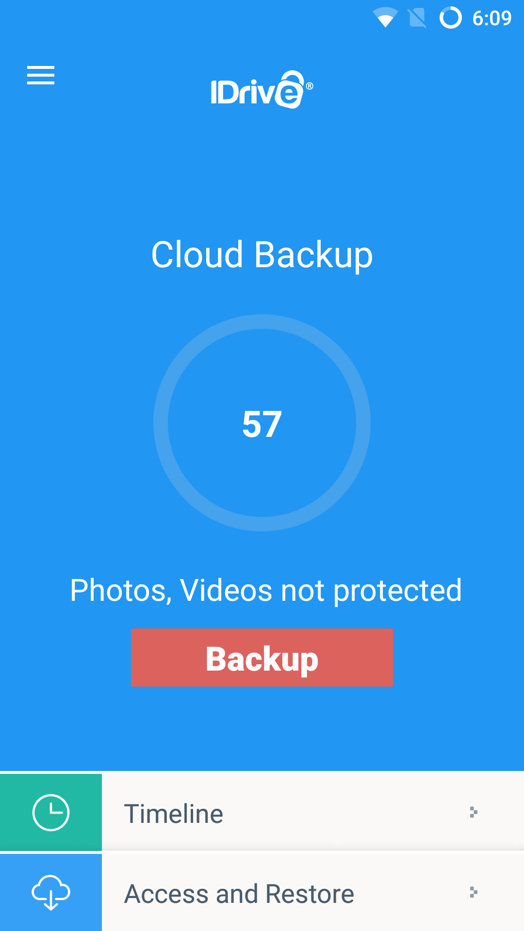 اسکرین شات 1 برنامه IDrive Online Backup