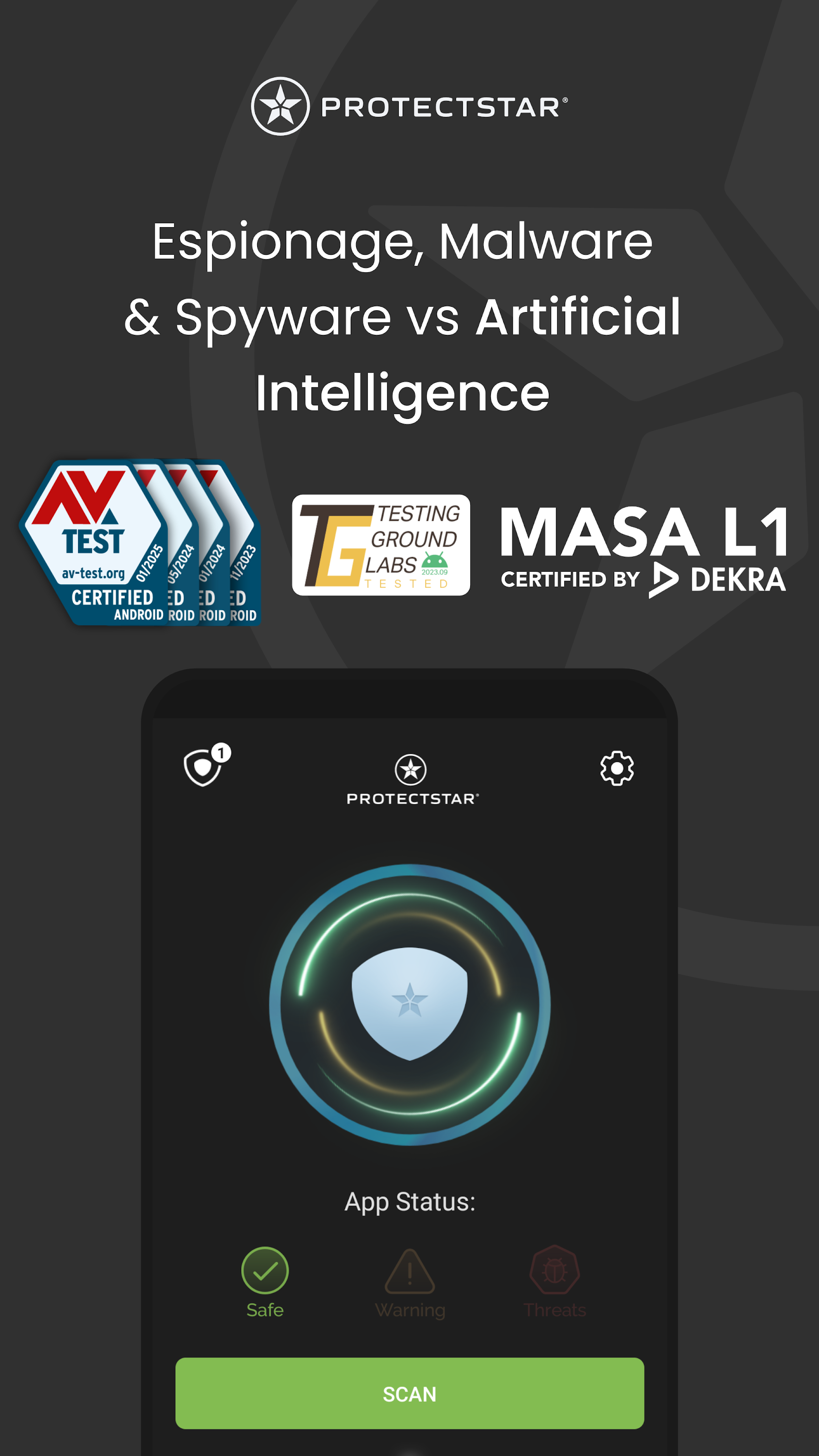 اسکرین شات 1 برنامه Antivirus AI - Mobile Security