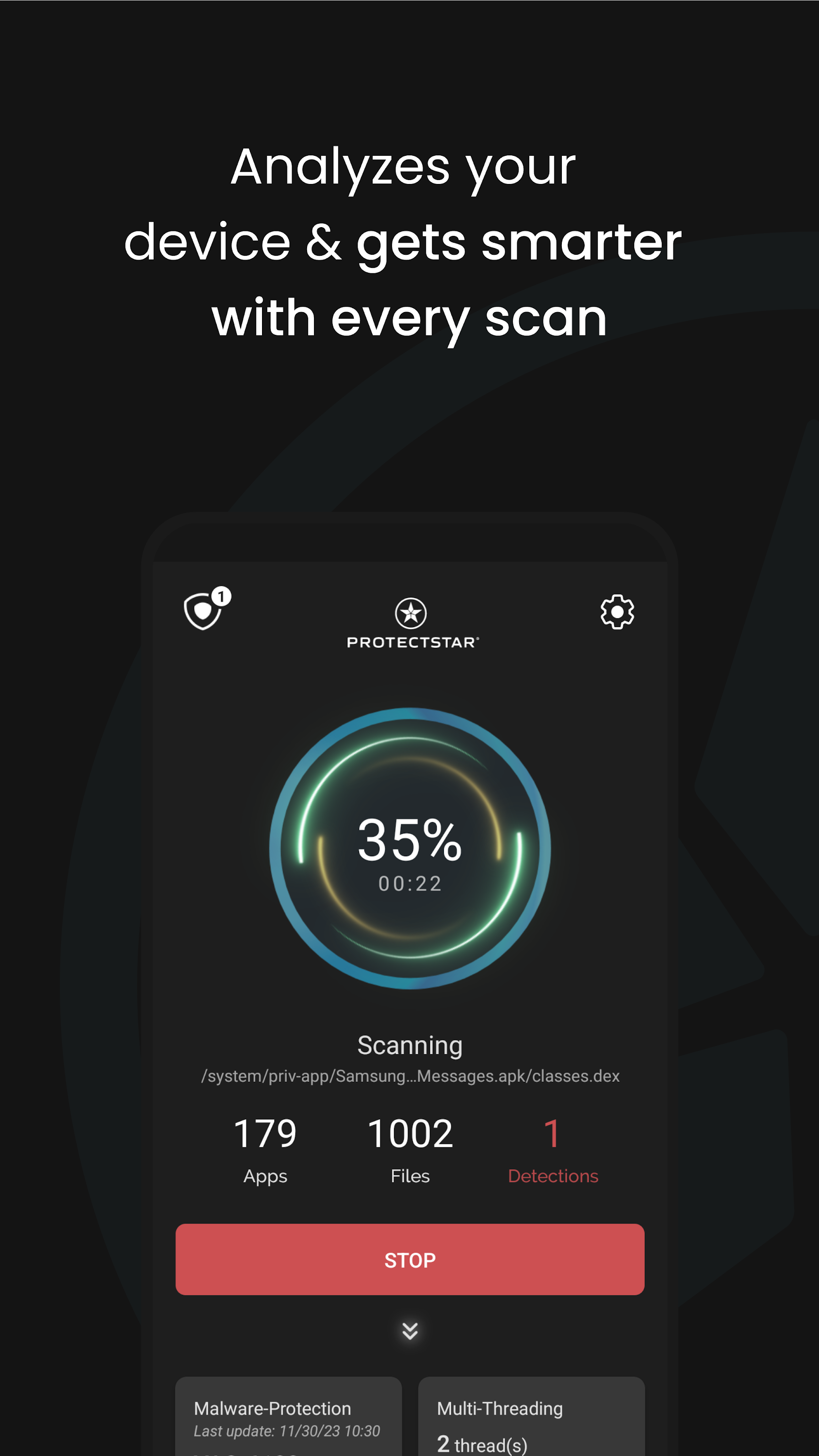 اسکرین شات 3 برنامه Antivirus AI - Mobile Security