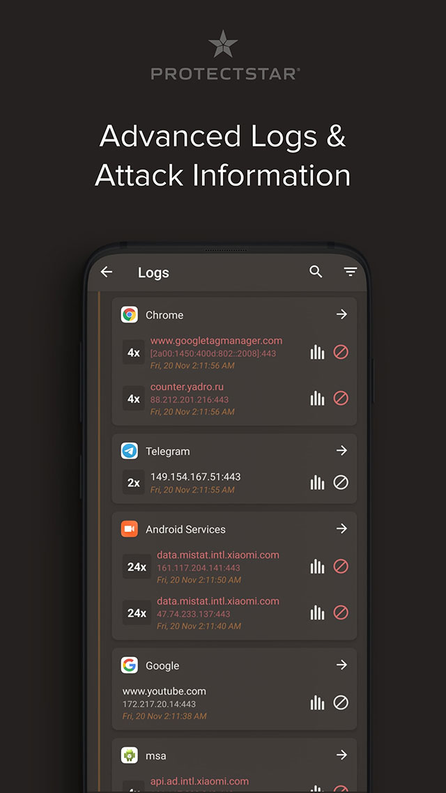 اسکرین شات 4 برنامه Firewall Security AI - No Root