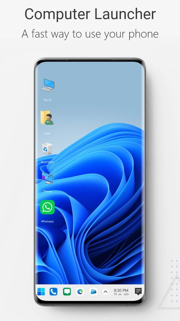 اسکرین شات 1 برنامه Computer Launcher