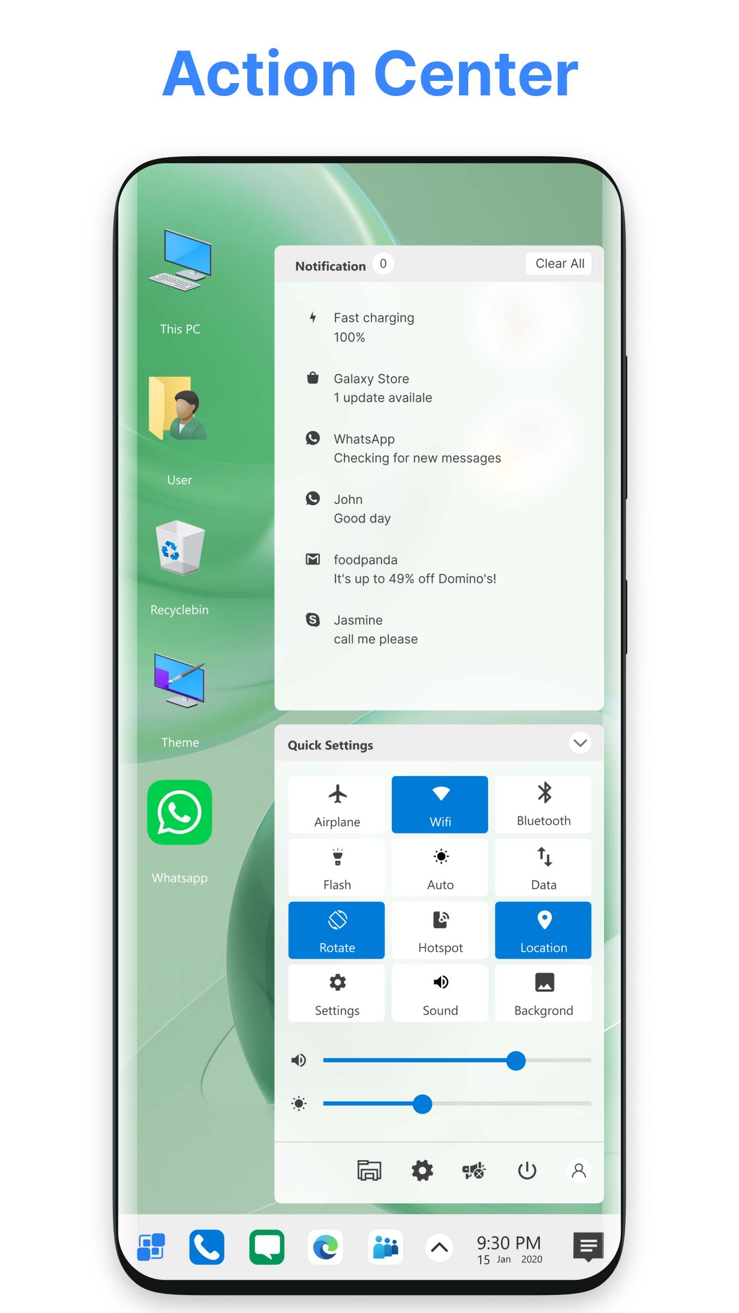 اسکرین شات 3 برنامه Computer Launcher Pro