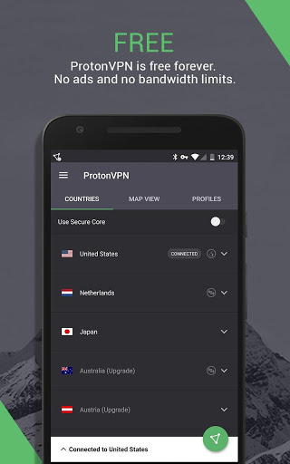 اسکرین شات 6 برنامه ProtonVPN (Outdated) - See new app link below
