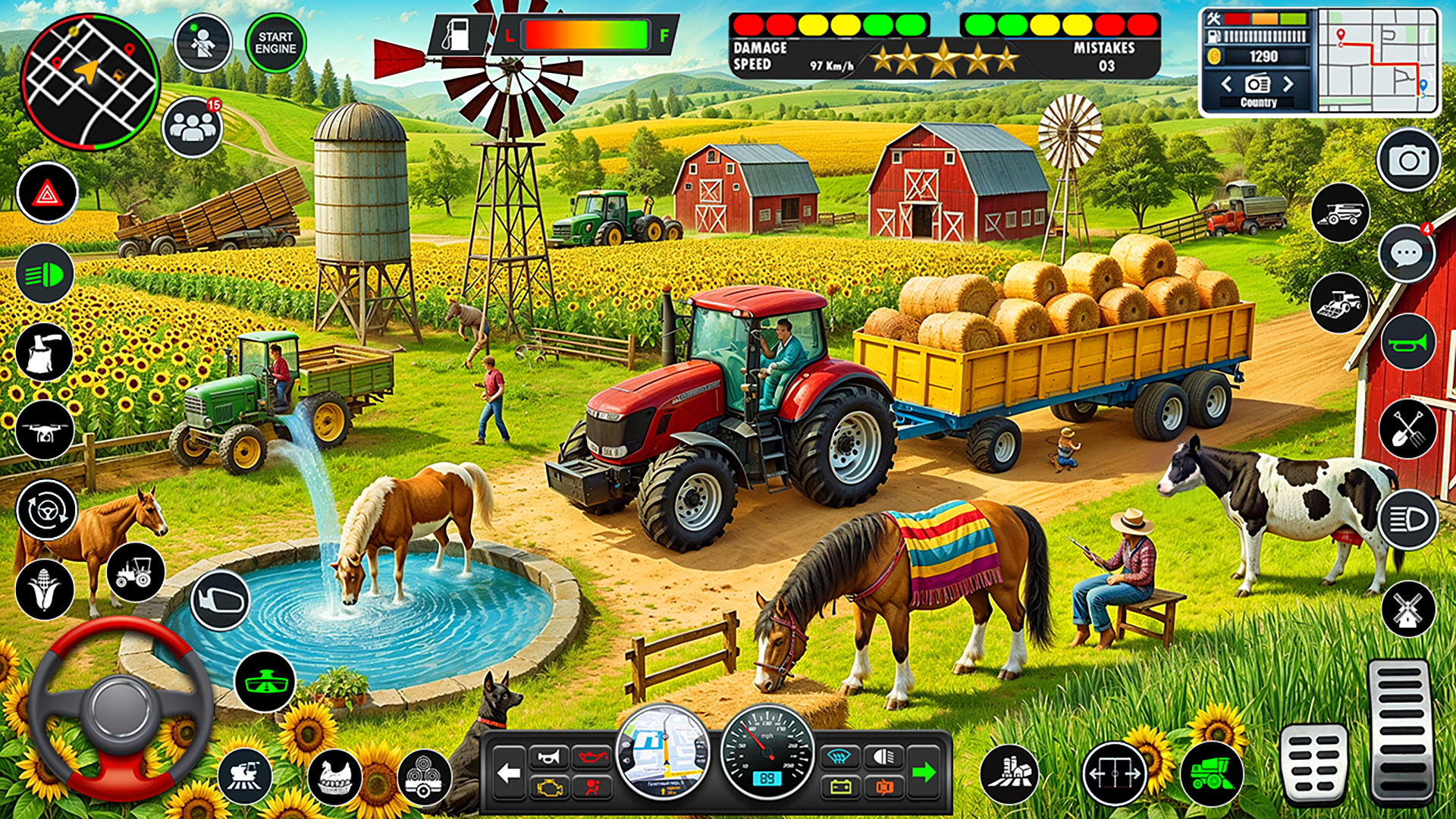 اسکرین شات 5 بازی Grand Tractor Farming Games