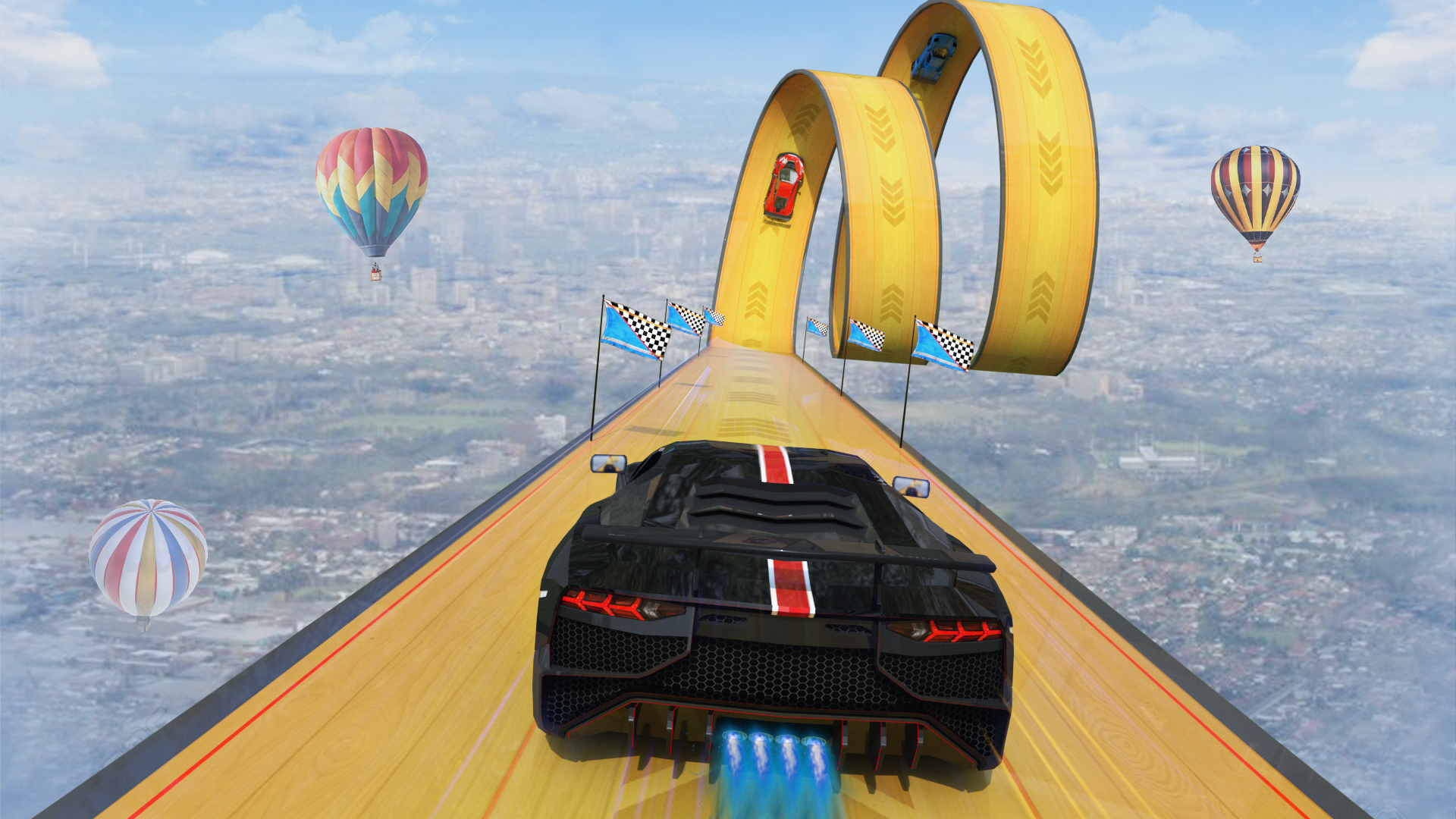 اسکرین شات 5 بازی Mega Car Stunt Race 3D Game