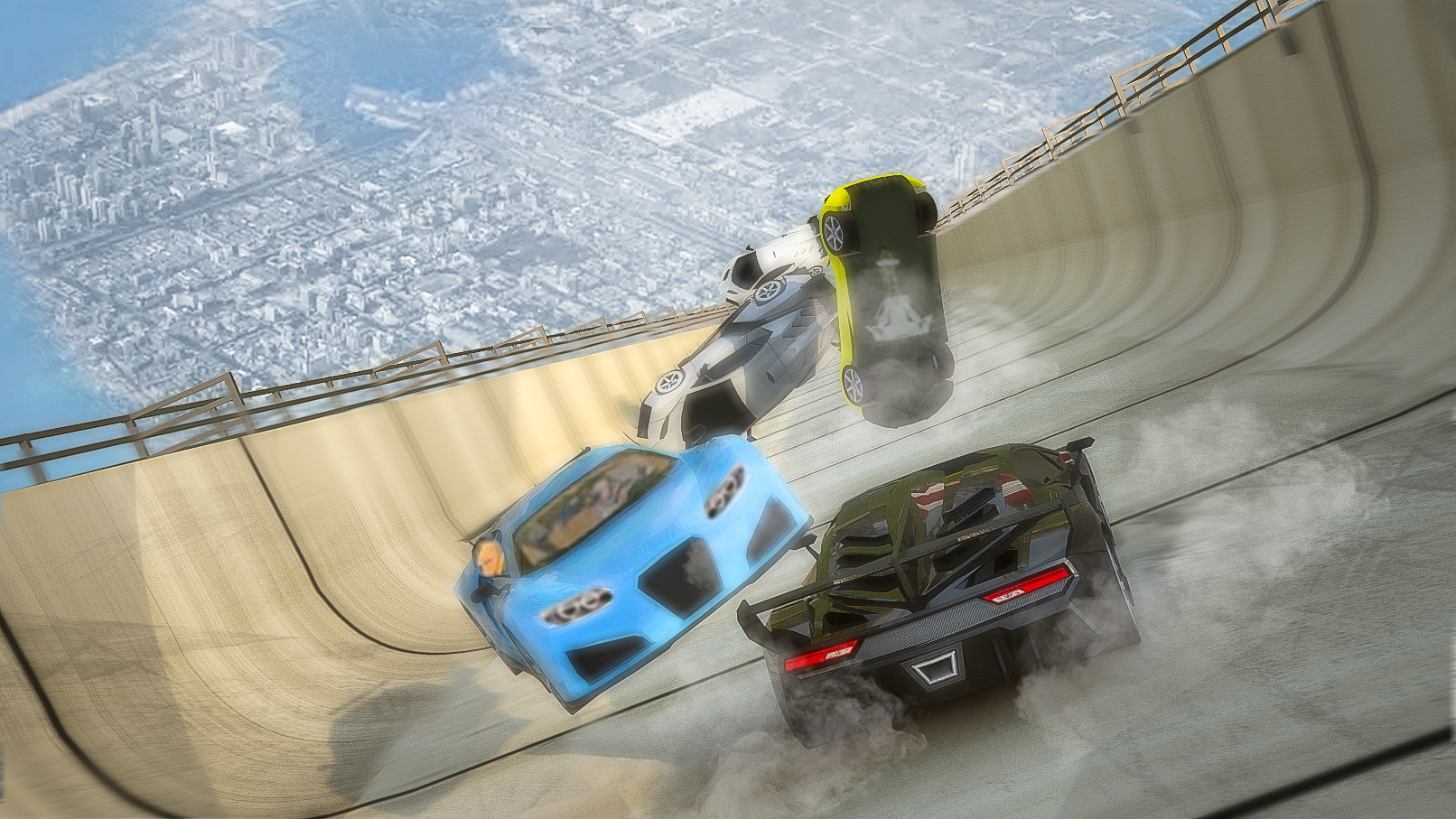 اسکرین شات 2 بازی Mega Car Stunt Race 3D Game