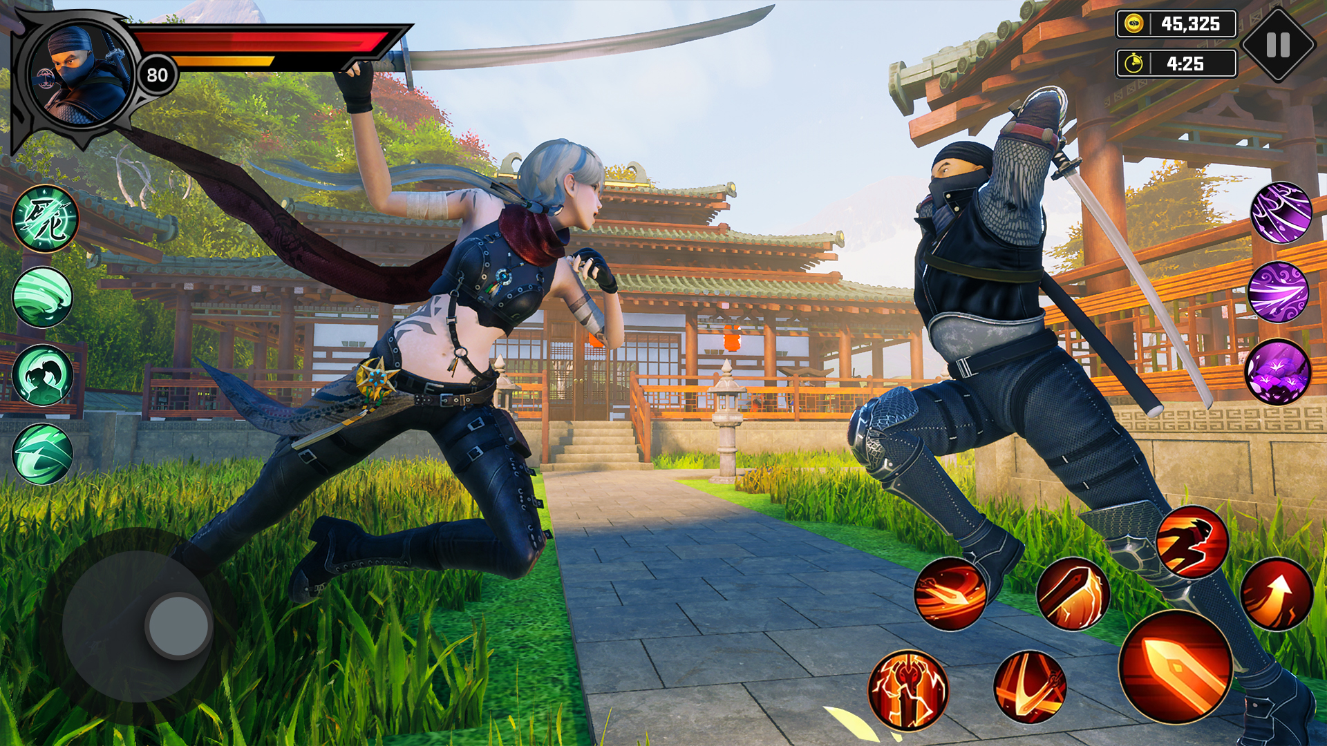 اسکرین شات 2 برنامه Ninja Fight Shadow Gangster 3D