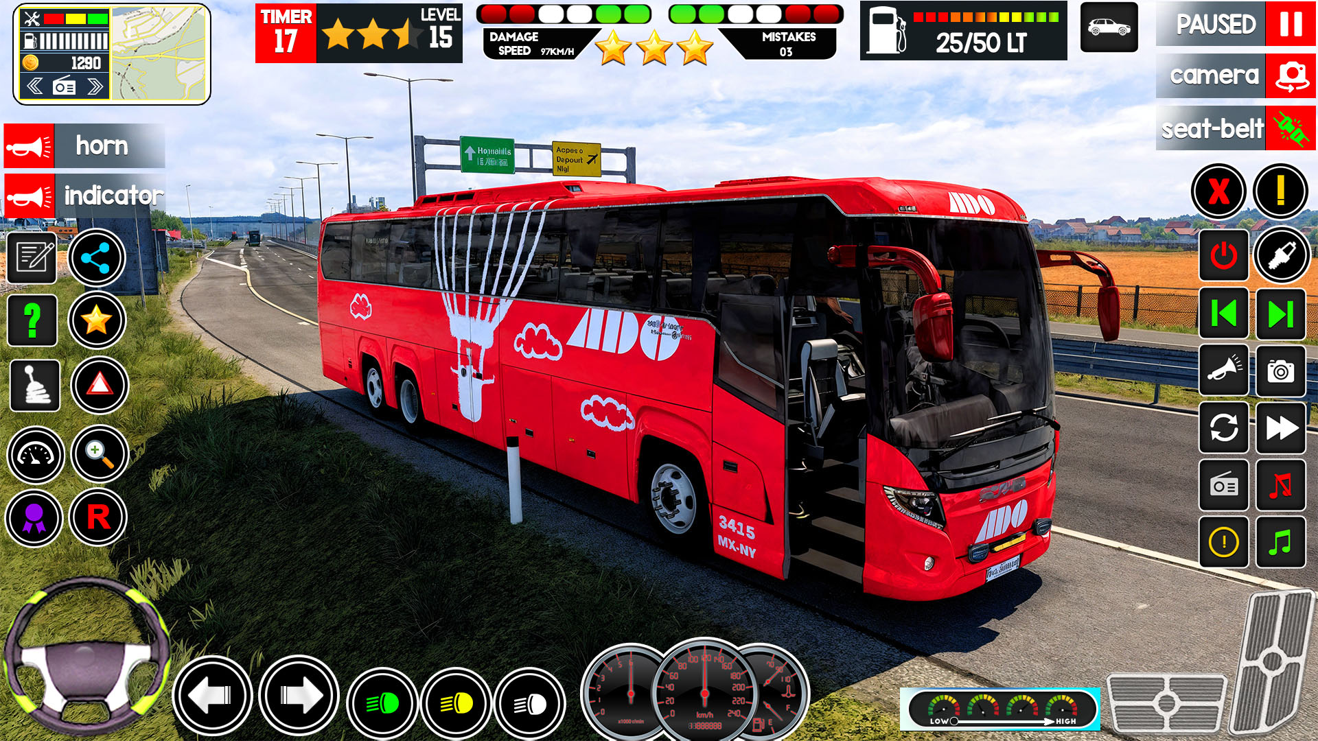 اسکرین شات 3 بازی City Bus Driving -Offroad Bus