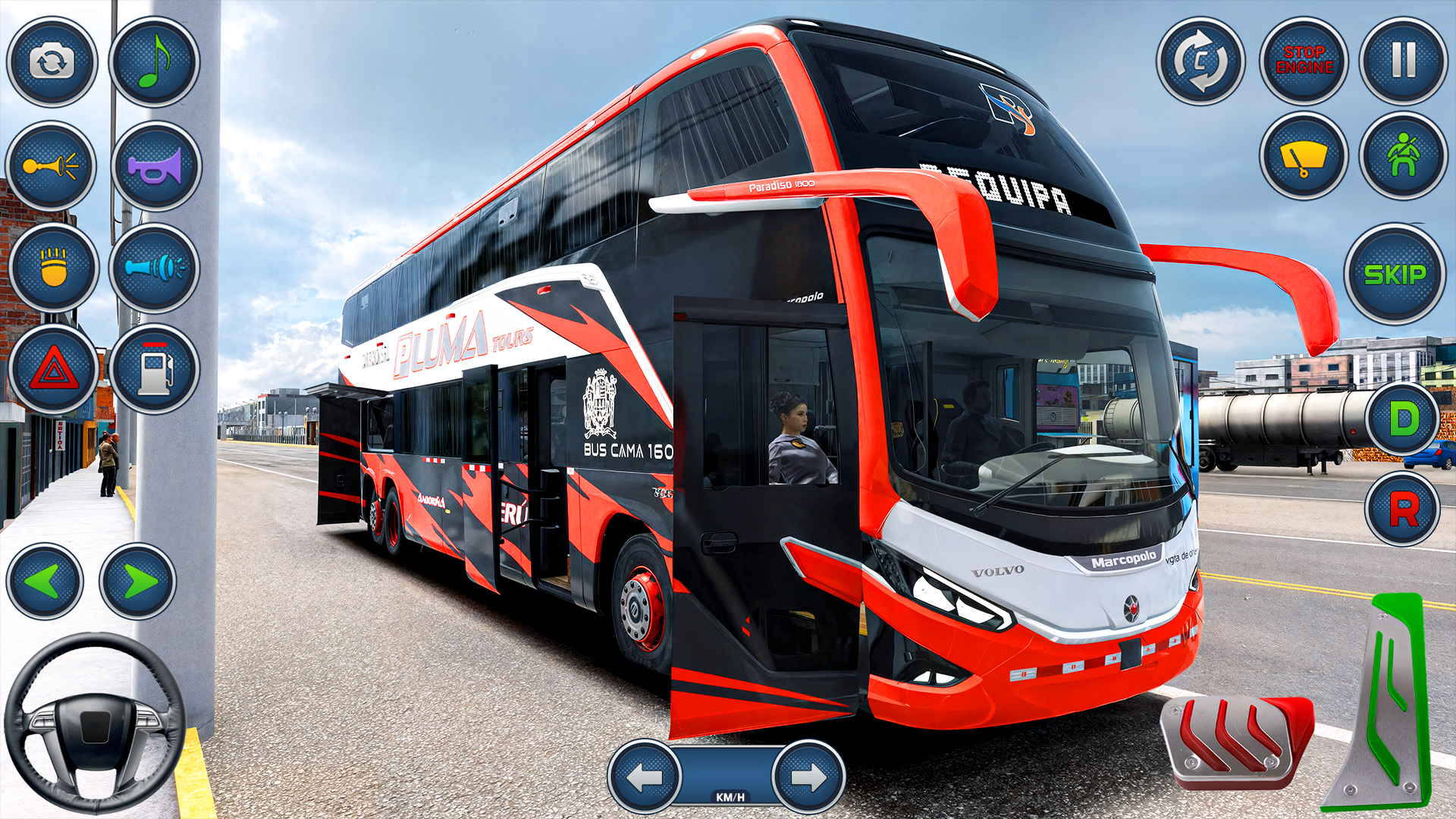 اسکرین شات 8 بازی City Bus Driving -Offroad Bus
