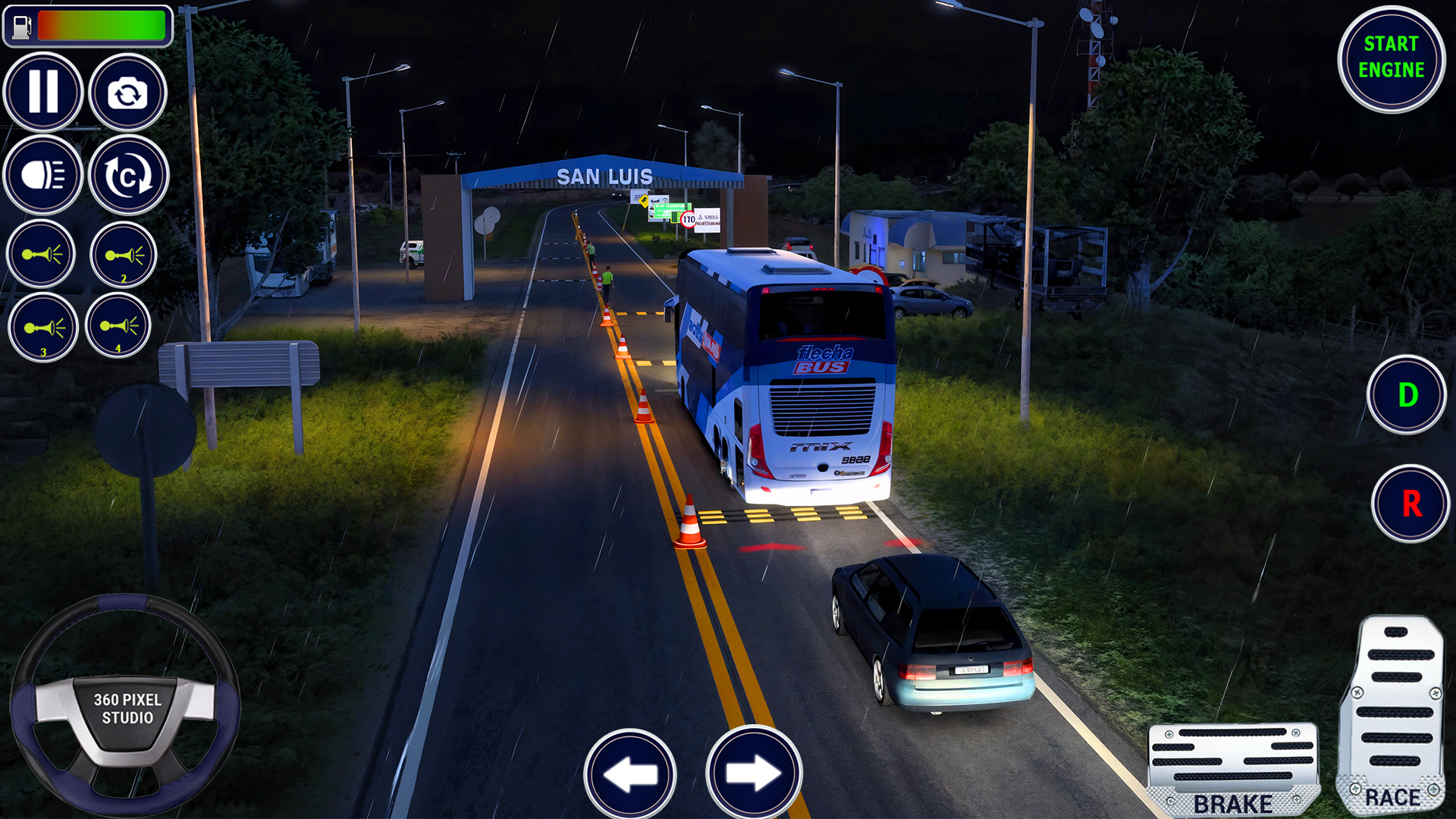اسکرین شات 2 بازی City Bus Driving -Offroad Bus