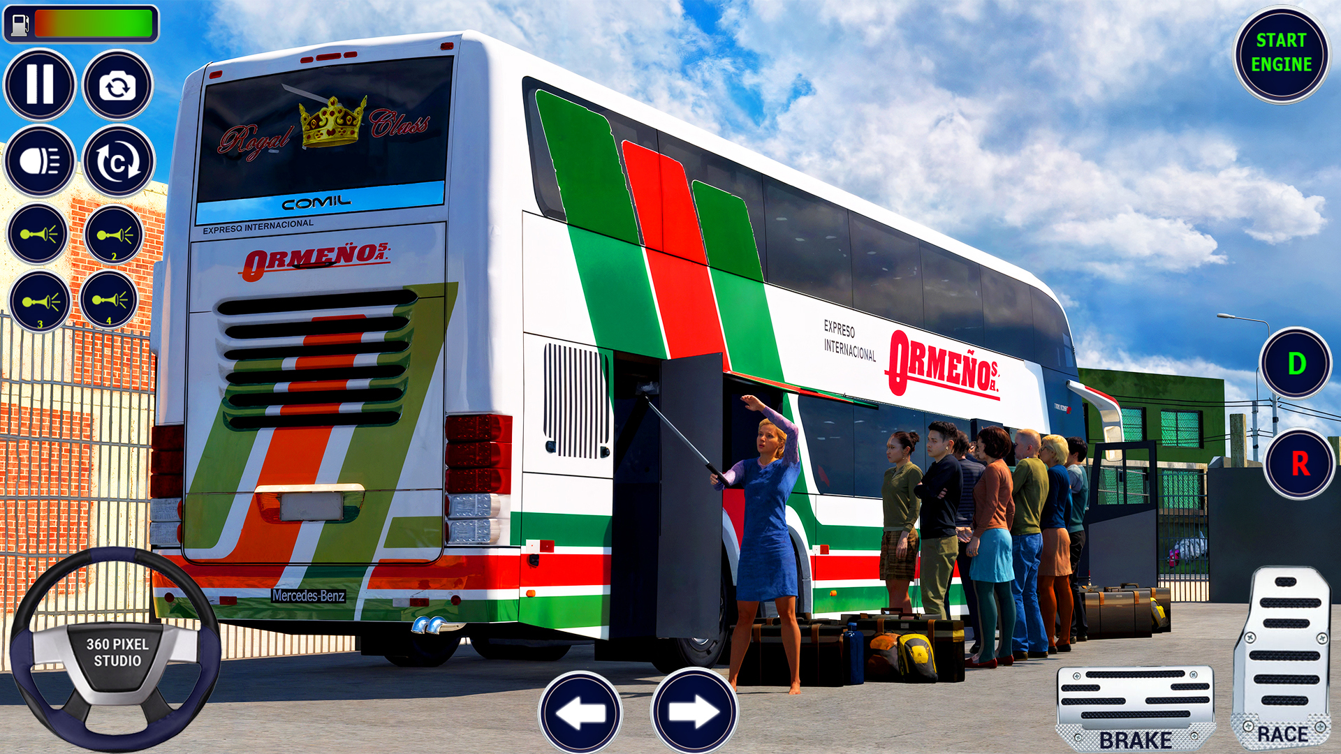 اسکرین شات 4 بازی City Bus Driving -Offroad Bus