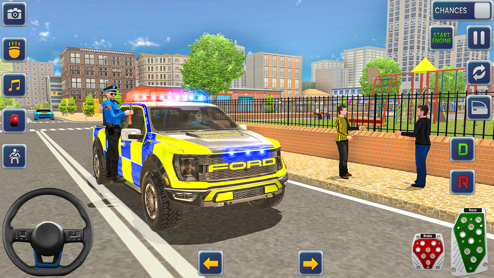 اسکرین شات 3 بازی City Police Car Driving Games
