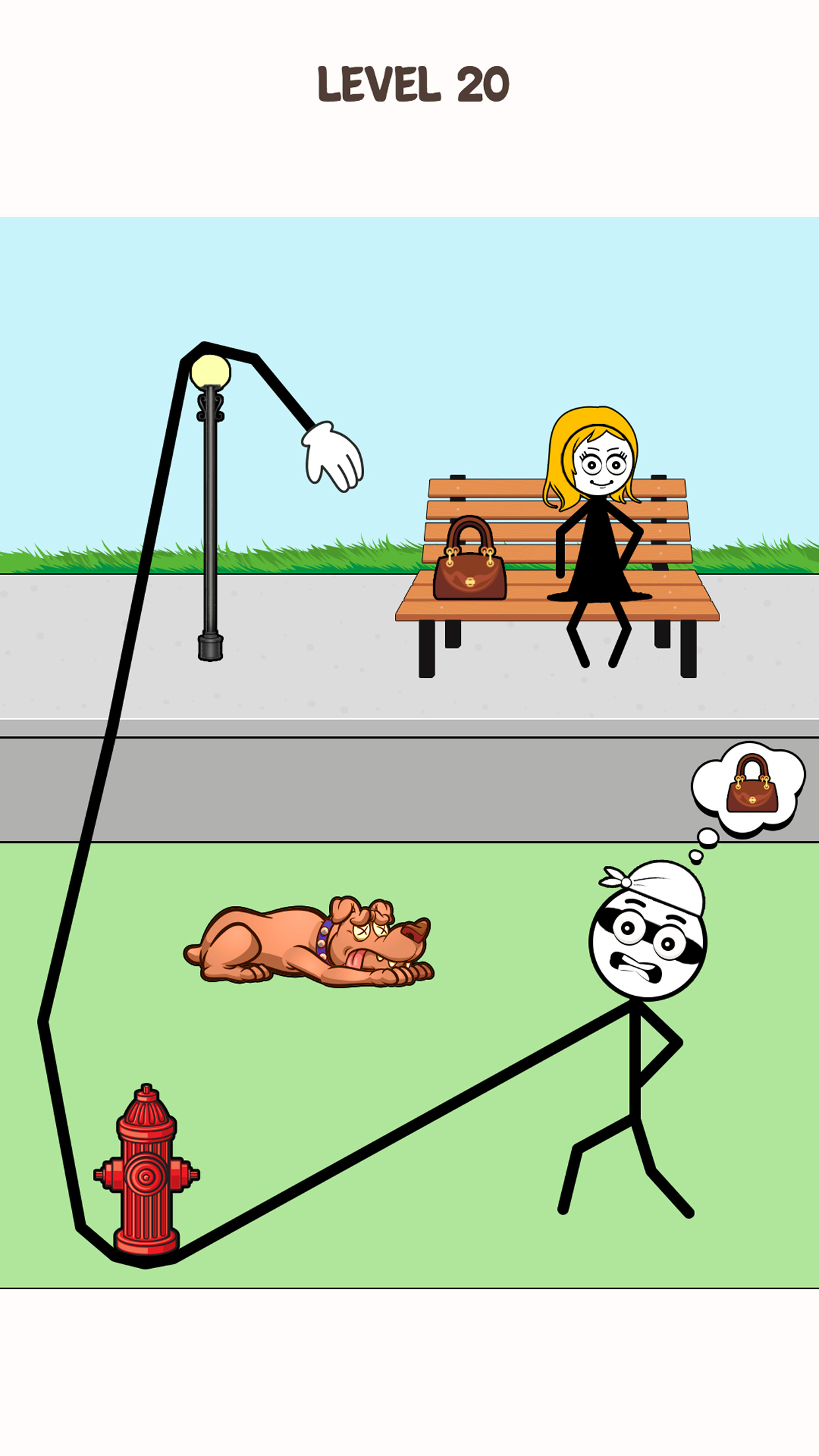 اسکرین شات 1 بازی Robber Puzzle Stickman Game