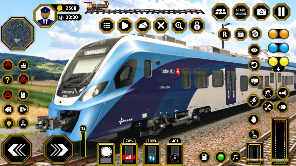 اسکرین شات 4 بازی Indian Train Driving Train 3D