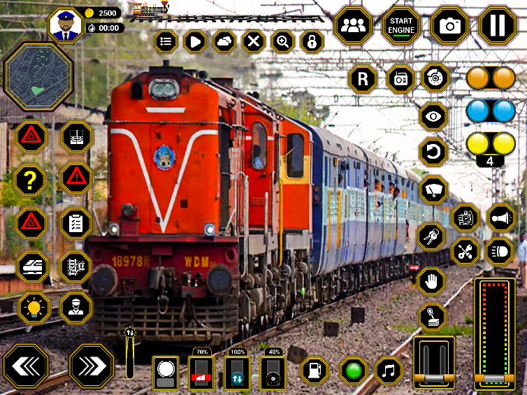 اسکرین شات 3 بازی Indian Train Driving Train 3D