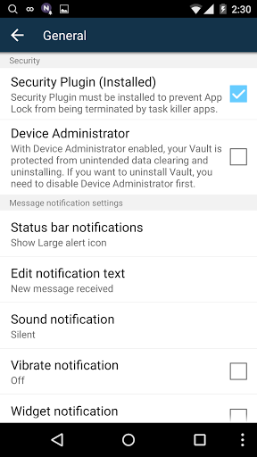 اسکرین شات 2 برنامه Security Plugin for Vault