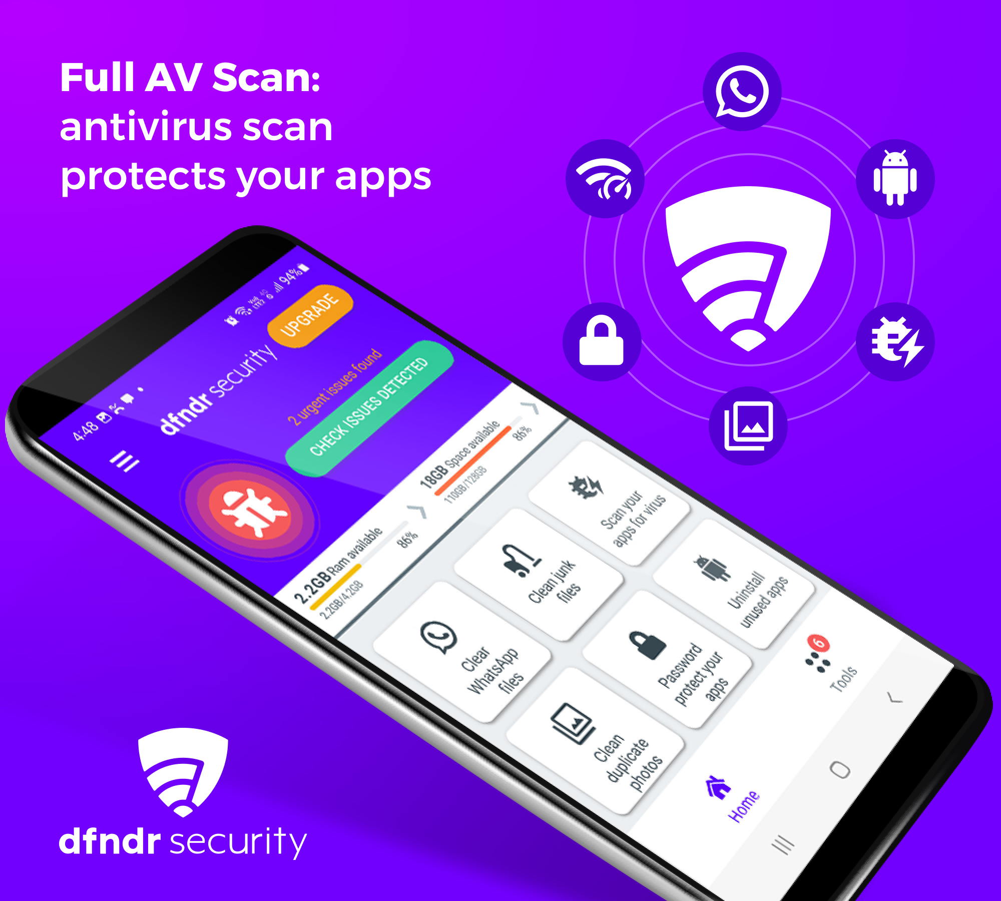 اسکرین شات 1 برنامه dfndr security: antivirus