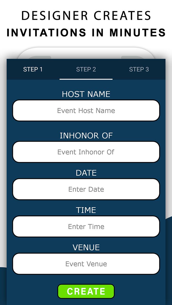 اسکرین شات 4 برنامه Invitation Card Maker: Ecards
