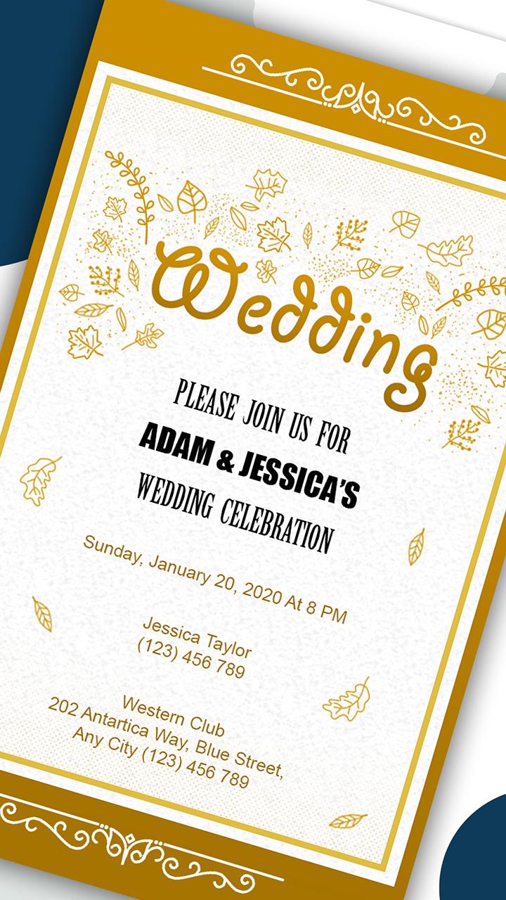 اسکرین شات 1 برنامه Invitation Card Maker: Ecards