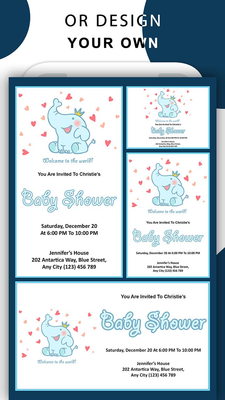 اسکرین شات 6 برنامه Invitation Card Maker: Ecards