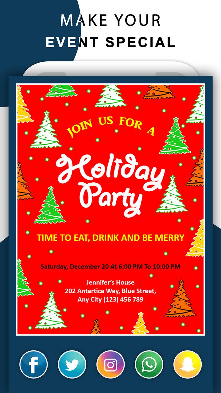 اسکرین شات 7 برنامه Invitation Card Maker: Ecards
