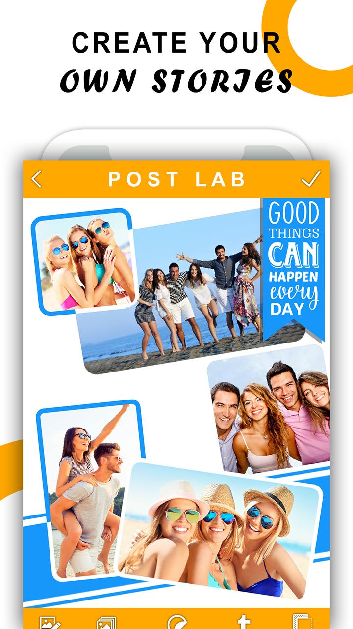 اسکرین شات 5 برنامه PostLab: Designer Collages, Po