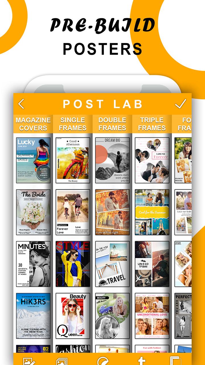 اسکرین شات 6 برنامه PostLab: Designer Collages, Po