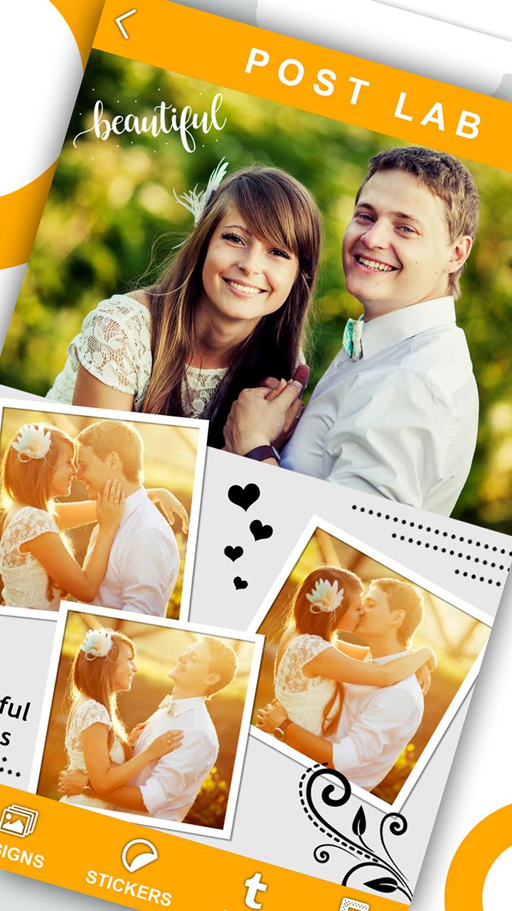 اسکرین شات 1 برنامه PostLab: Designer Collages, Po