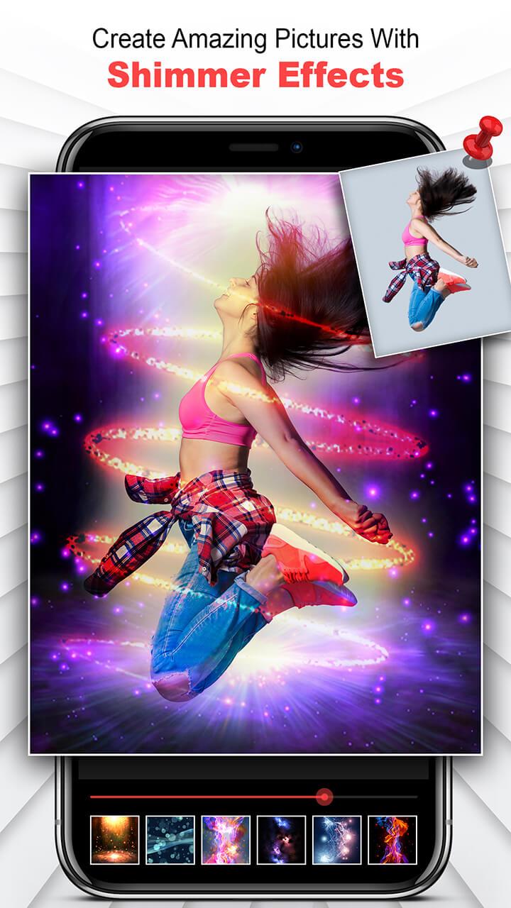 اسکرین شات 1 برنامه Shimmer Photo Effects: PIP, Ph