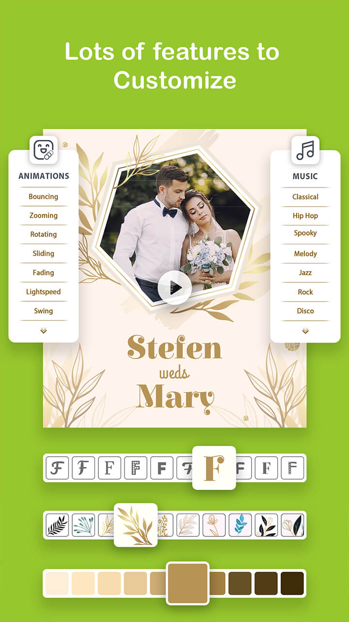 اسکرین شات 7 برنامه Video Invitation Maker PartyZa