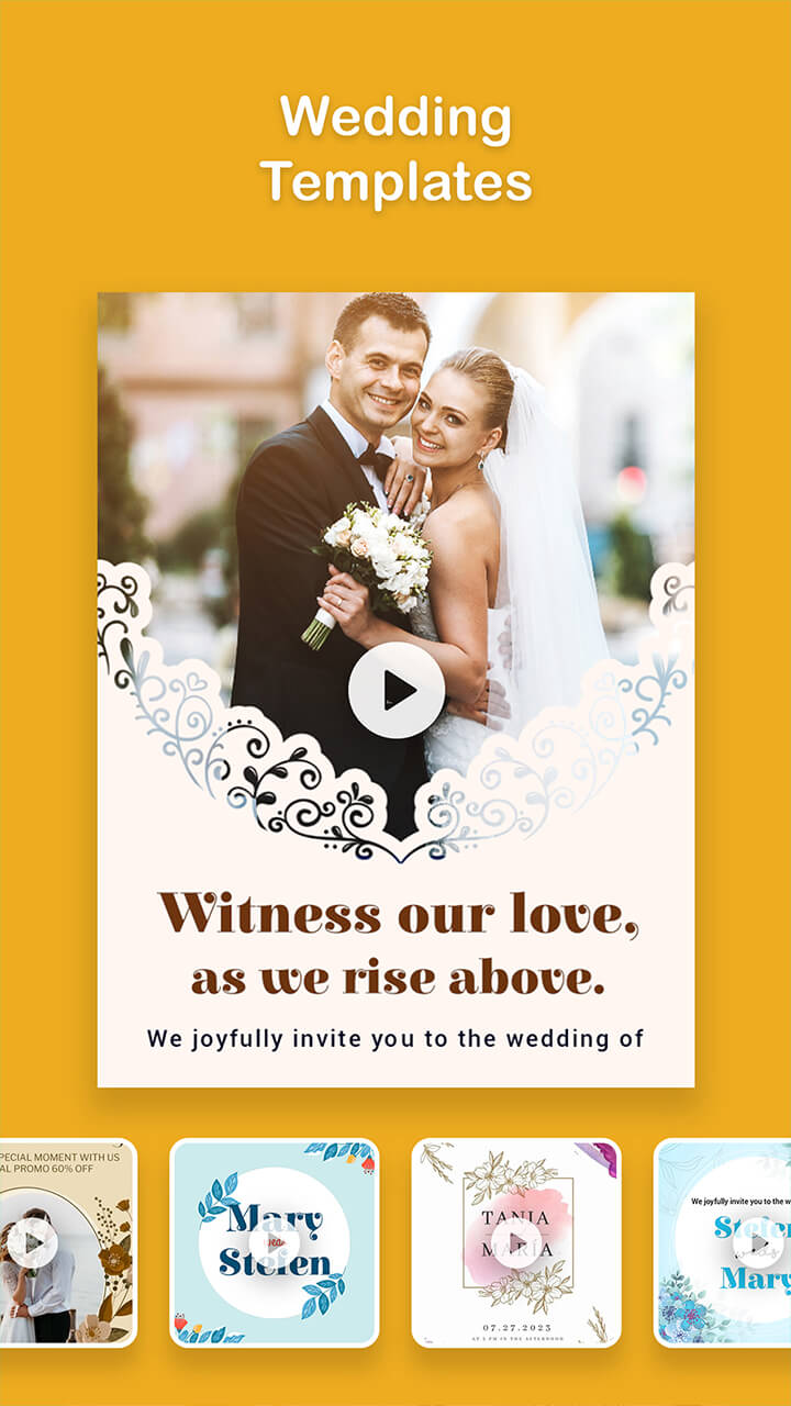 اسکرین شات 5 برنامه Video Invitation Maker PartyZa