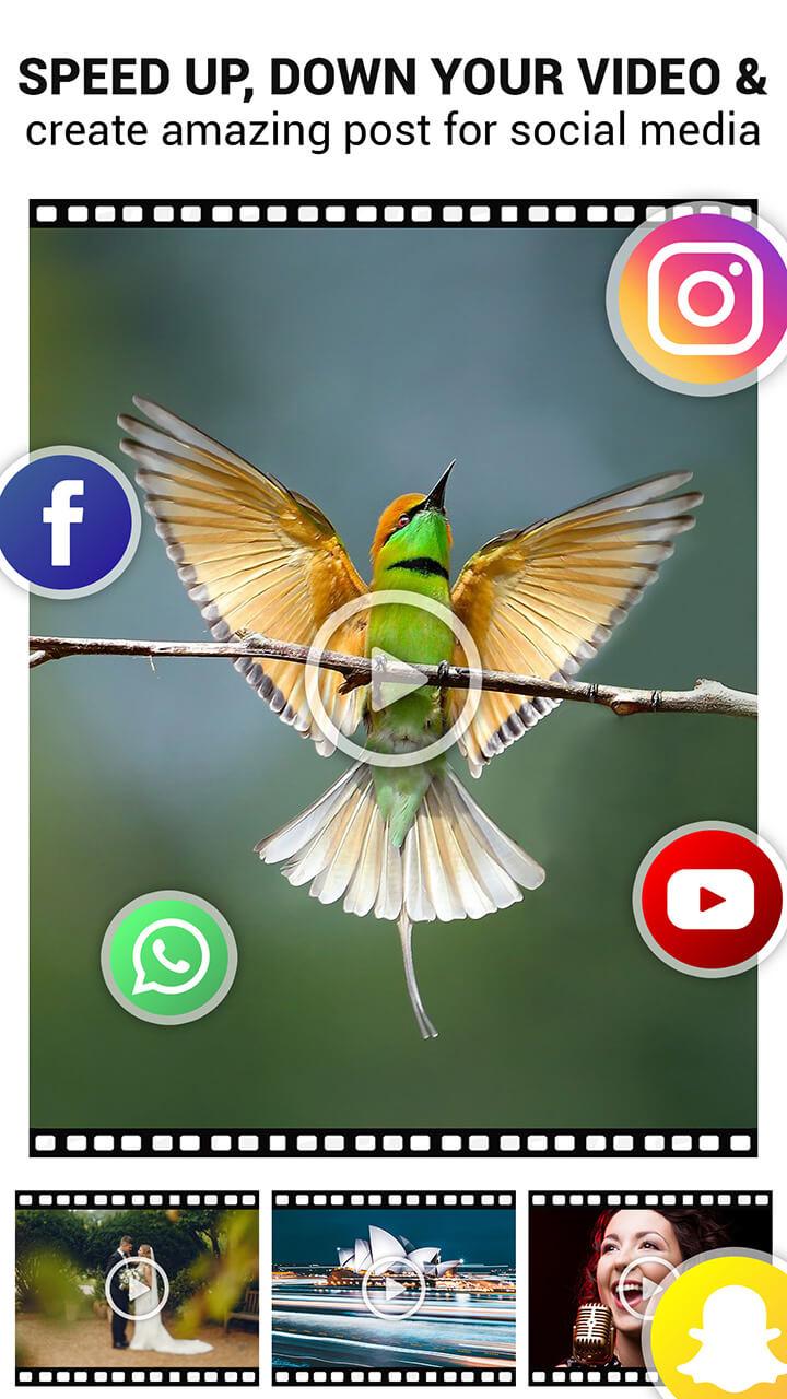 اسکرین شات 5 برنامه Video Speed Changer: SlowMo
